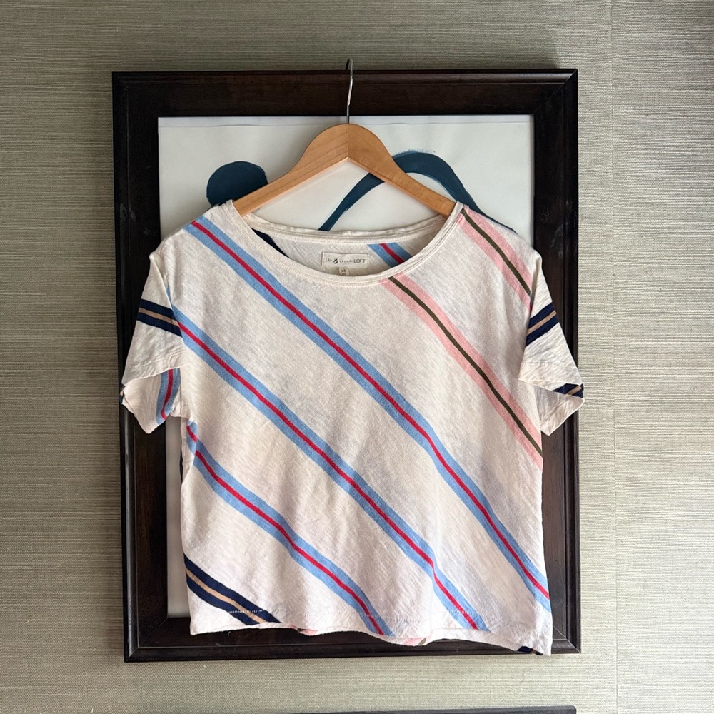 Lou & Grey Striped Tee - Size XS